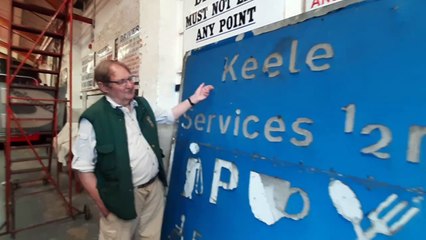 Highways agency donate sign to Aldridge transport museum