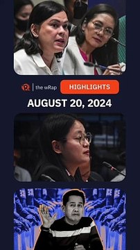 Today's headlines: Risa Hontiveros & Sara Duterte, Alice Guo, Apollo Quiboloy | The wRap | August 20, 2024
