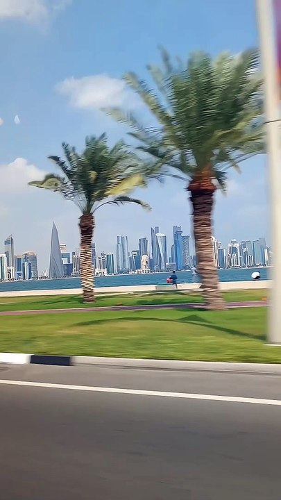 Doha Bay Road Qatar #dohabay #doha #dohaqatar #qatar #qatarlife #qatarcorniche #viralvideo #viral
