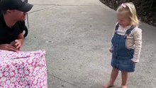Preparing our Daughter for the Triplets! ð¥° #cute #baby #surprise #mom
