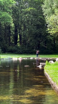 50+ skips! A very nice skip from when I was in Bonn, German this spring. Can we get rock skipping into the...ntastic camera work by @rainbowsclay #rockskipping #stoneskimming #rocks #water #outdoors #germany #olympics #2028olympics