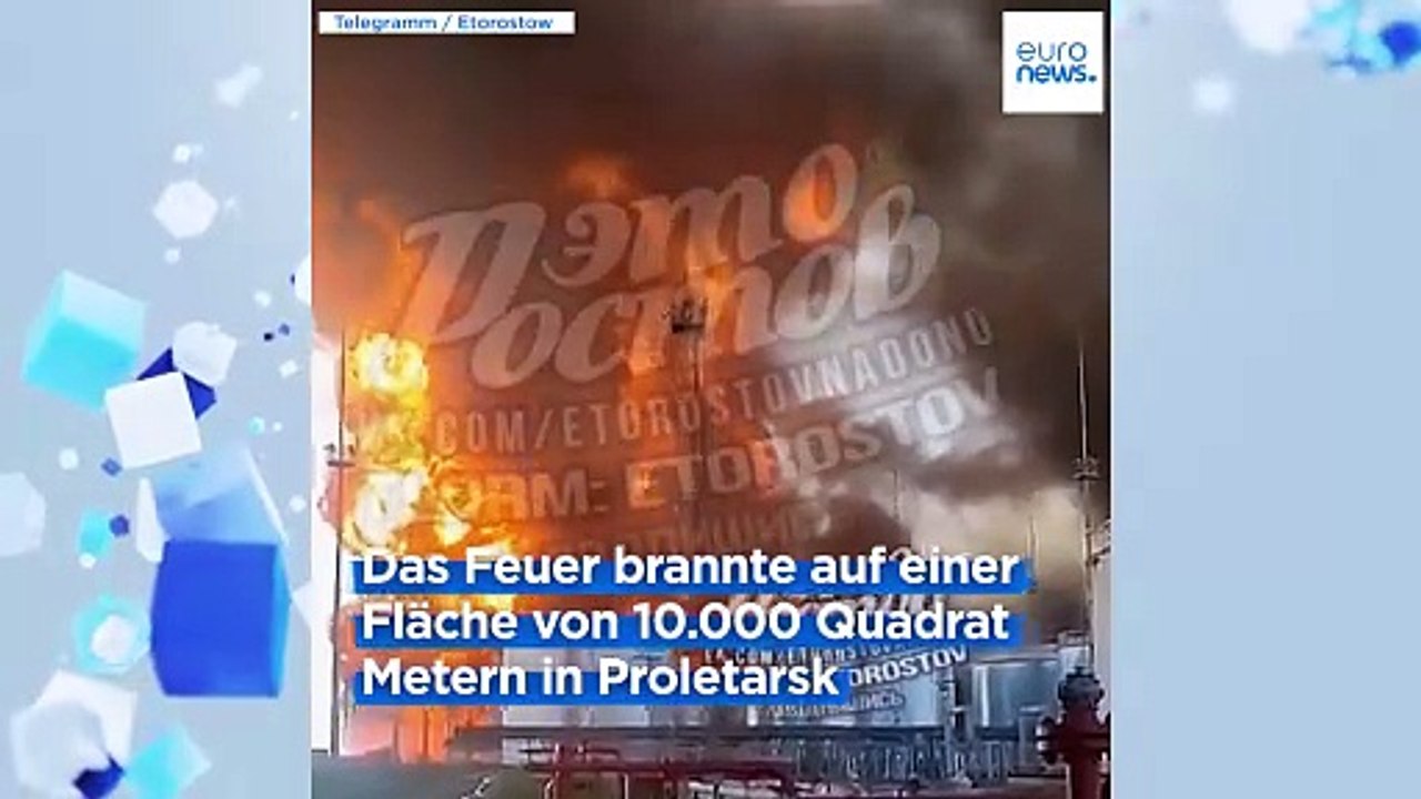 Nach Angriff der Ukraine: Öldepot in Russland brennt seit 3 Tagen