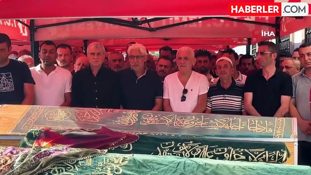 Gölde boğulan babaanne ve 2 torunu son yolculuğuna uğurlandı