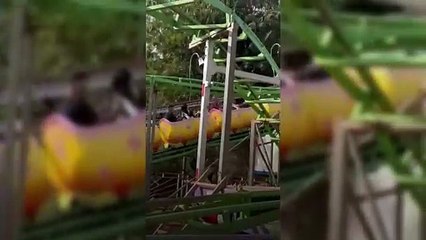 Mulher cai de montanha-russa infantil em Minas Gerais