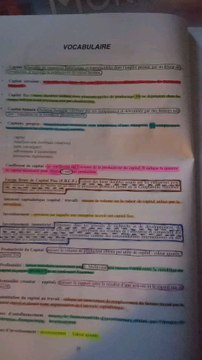 Les fonctions économiques : Le Capital et le Progrès Technique - Vocabulaire