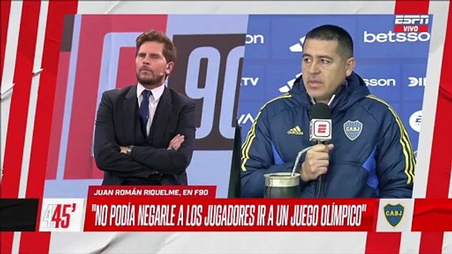 Riquelme se cruzó con el Chavo Fucks y abandonó el móvil con ESPN: A mí no me reta ni mi viejo