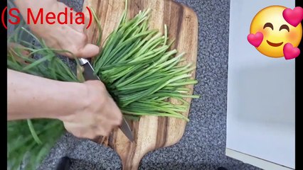 Chickpeas Rice with spring onions.