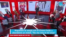 Riquelme se enojó con el Chavo Fucks y abandonó un móvil: 