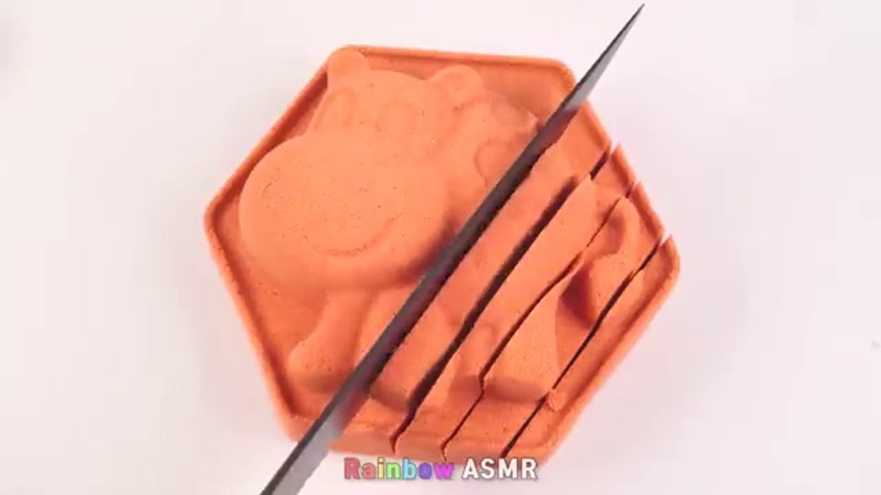 Satisfying Video l How to make Rainbow Toenail Cake WITH Kinetic Sand INTO Painting Cutting ASMR #57