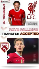Liverpool FC approved a Transfer of Rhys Williams to Morecambe | Loan |