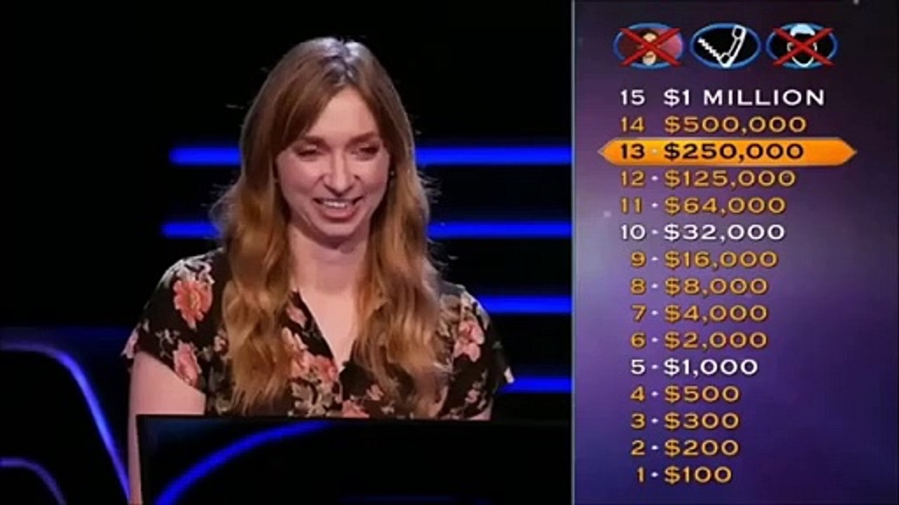 Who Wants To Be A Millionaire 5/28/20:Lauren Lapkus $500,000 Question