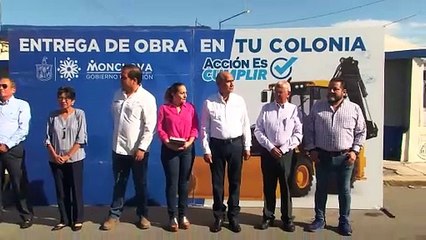 Entrega Mario Dávila obra de recarpeteo en la Av. Potrero