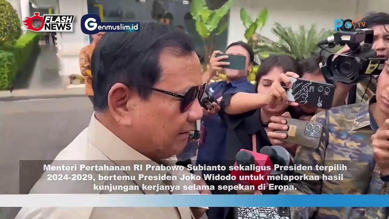 Temui Presiden Jokowi, Prabowo Subianto Laporkan Hasil Kunjungan di Eropa