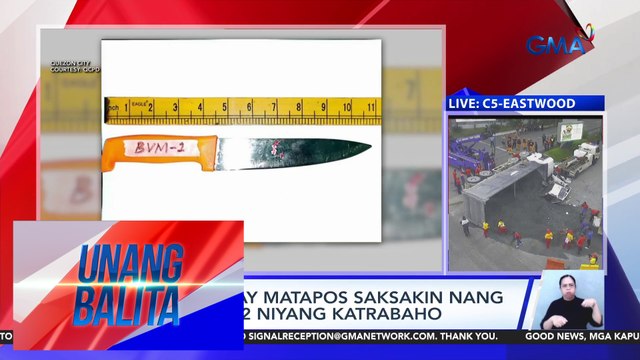 Welder, patay matapos saksakin nang 38 beses ng 2 niyang katrabaho | Unang Balita