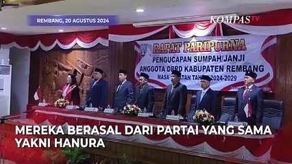 Ayah dan Anak Resmi Dilantik Jadi Anggota DPRD Rembang Periode 2024-2029