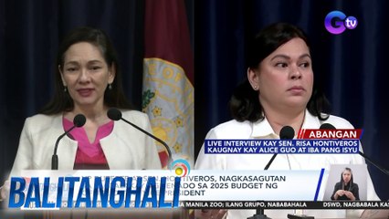 VP Duterte at Sen. Hontiveros, nagkasagutan sa pagtalakay ng Senado sa 2025 Budget ng Office of the Vice President | Balitanghali