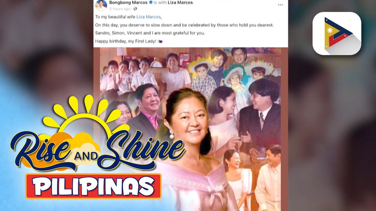PBBM, nagpaabot ng pagbati kay First Lady Liza Marcos