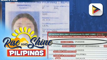 DOJ at DFA, inatasan na pangasiwaan ang kanselasyon ng Philippine passport ni Alice Guo