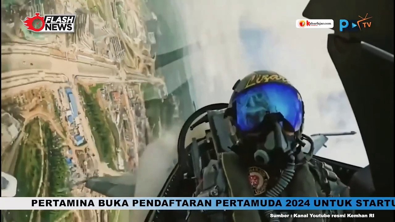 Aksi Pesawat Tempur F-16 TNI AU Belah Langit IKN dalam Rangkaian HUT RI Ke-79