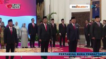 PRESIDEN JOKOWI LANTIK 3 MENTERI DAN 1 WAKIL MENTERI KABINET INDONESIA MAJU DI AKHIR MASA JABATAN