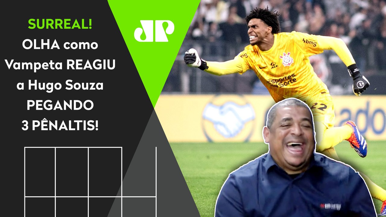FICOU CHOCADO COM HUGO SOUZA! OLHA como Vampeta REAGIU aos PÊNALTIS de Corinthians x Bragantino!