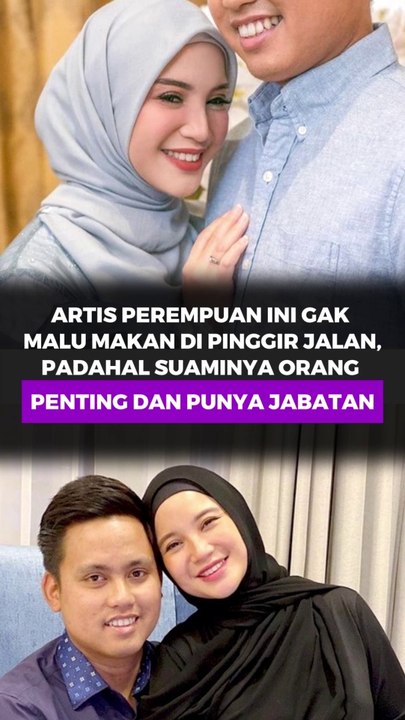 Artis Perempuan Ini Gak Malu Makan di Pinggir Jalan, Padahal Suaminya Orang Penting yang Punya Jabatan