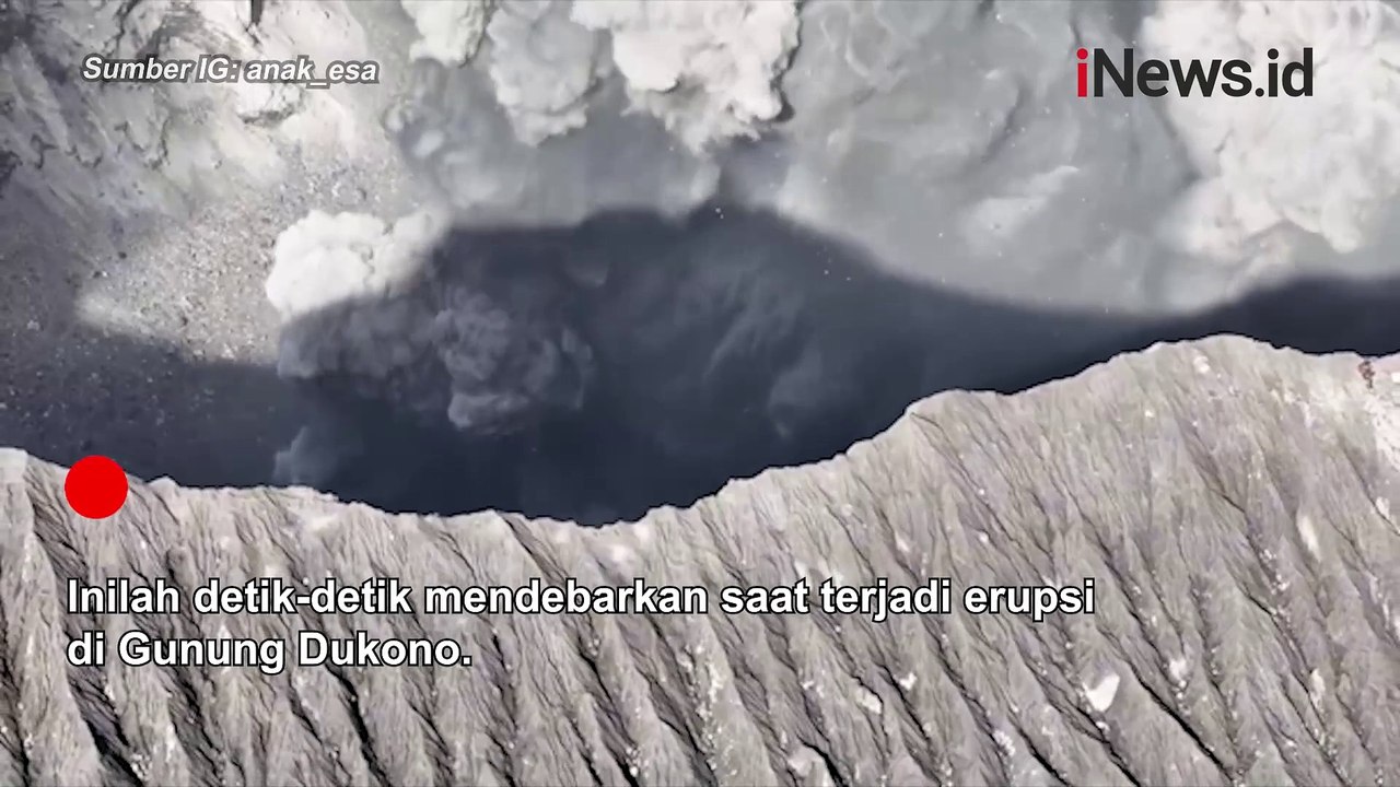 Menegangkan! Detik-Detik Pendaki Nyaris Dihantam Erupsi Gunung Dukono