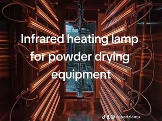Infrared heating lamp for powder drying equipment quartz infrared heater lamp#powdercoating #irlamp