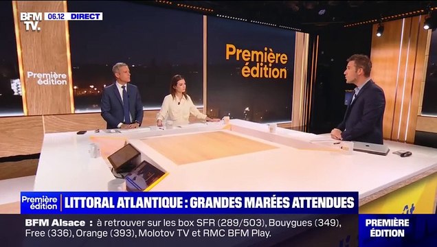 Des grandes marées attendues sur la côte ouest de la France jusqu'à samedi