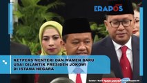 Ketpers Menteri Wamen Baru Usai Di Lantik Presiden Jokowi Di Istana Negara