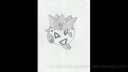 Pokemon Pencil Sketch Video #36: Togepi (08-21-2024)