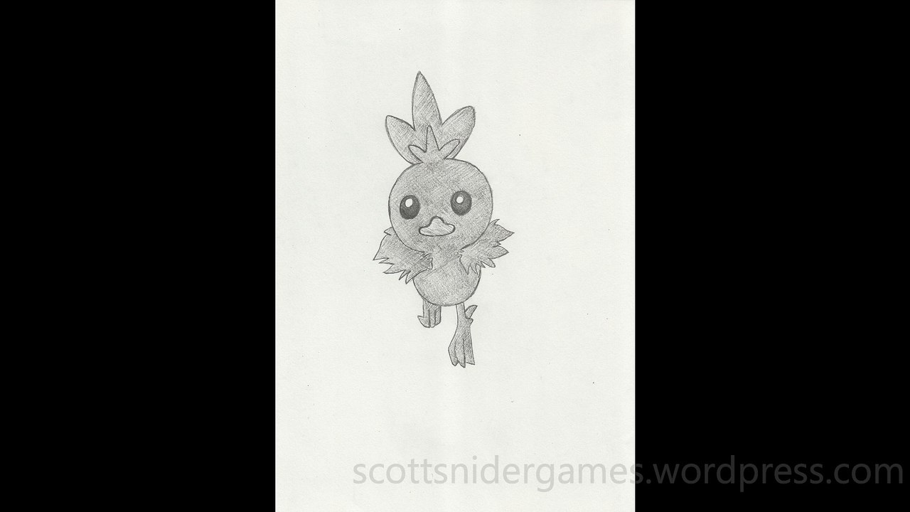 Pokemon Pencil Sketch Video #37: Torchic (08-21-2024)