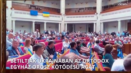 Betiltotta az orosz fennhatóság alatt álló egyházak működését az ukrán parlament