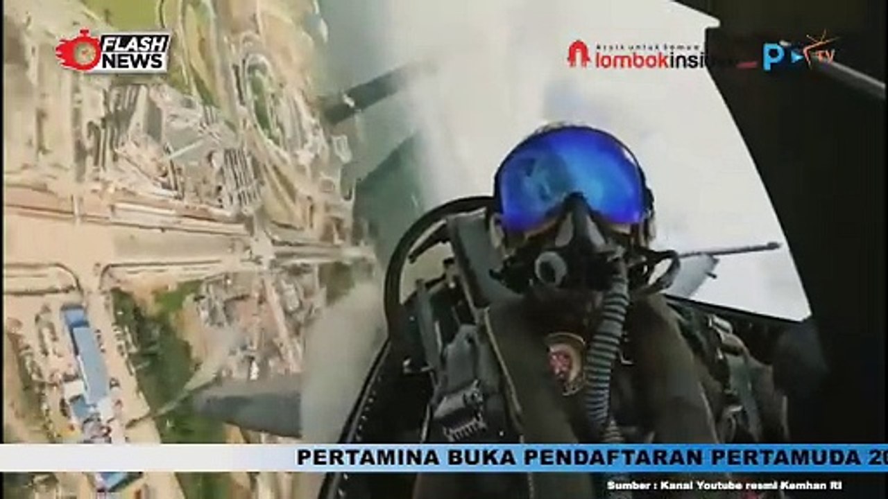 AKSI PESAWAT TEMPUR F-16 TNI AU BELAH LANGIT IKN DALAM RANGKAIAN HUT RI KE-79