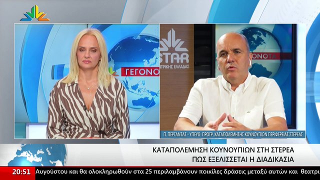 Ο Παναγιώτης Περγαντάς, Υπεύθυνος της Κουνοποκτονίας στην Περιφέρεια Στερεάς στο STAR