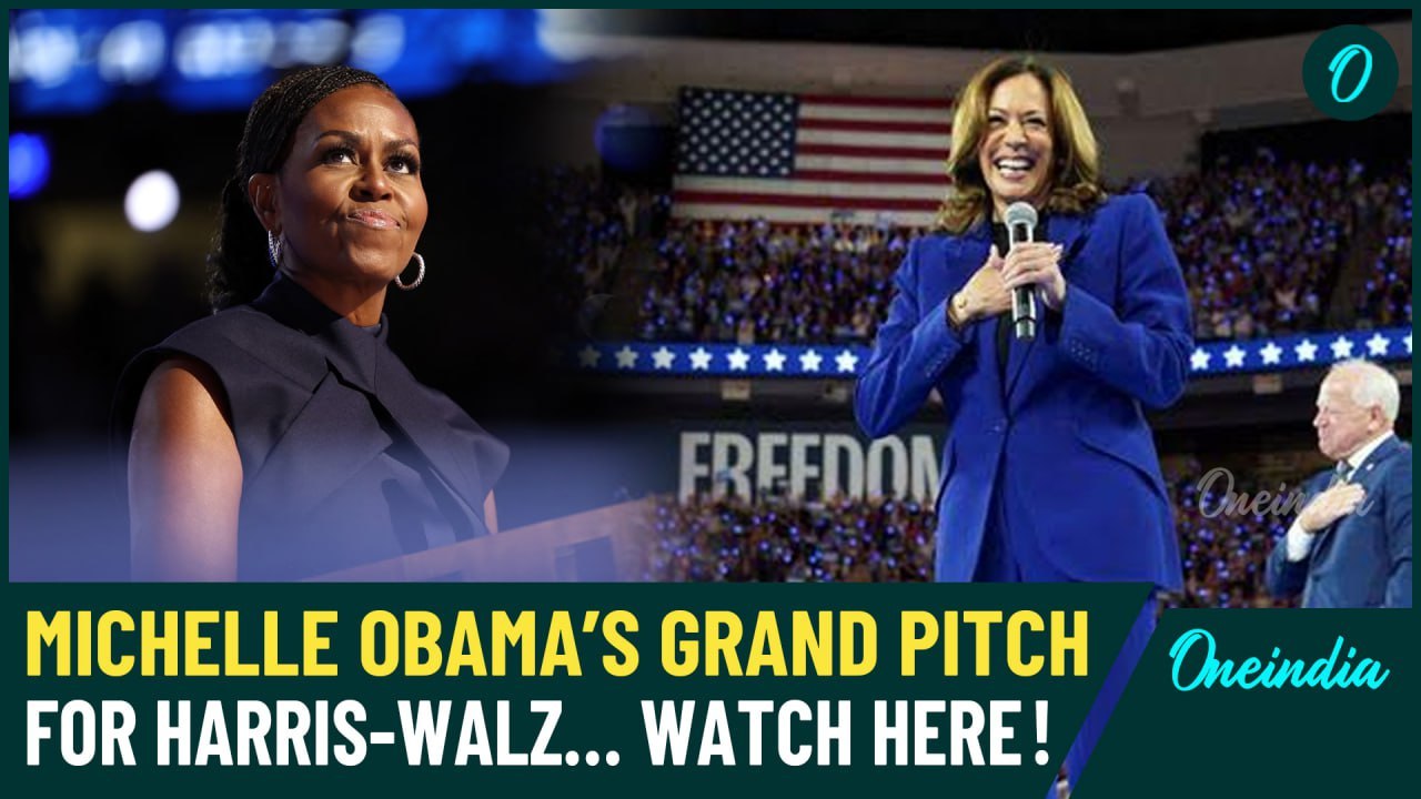 VIDEO| Michelle Obama Ends Speculations, Backs Harris at DNC—Criticizes Trump for Racism