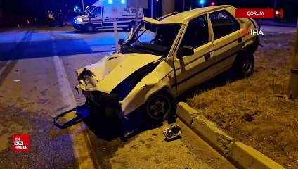 Çorum'da otomobil ile kamyon çarpıştı: 2 ölü
