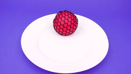 Satisfying Video l How to Make Playdoh Noddles with Rainbow Glossy Fruit Cutting ASMR