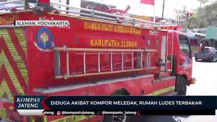 Diduga Akibat Kompor Meledak, Rumah Ludes Terbakar