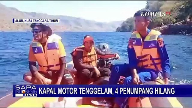 Kapal Motor Angkut 23 Penumpang Tenggelam di Alor, 4 Penumpang Hilang