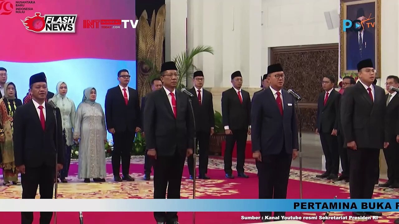 Presiden Lantik 3 Menteri dan 1 Wakil Menteri Kabinet Indonesia Maju