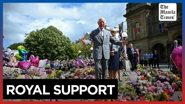 King Charles III meets with survivors of stabbing rampage that fueled unrest across Britain