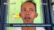 Jasad Pria Anonim Terbungkus Kain Sprei di Aliran Sungai