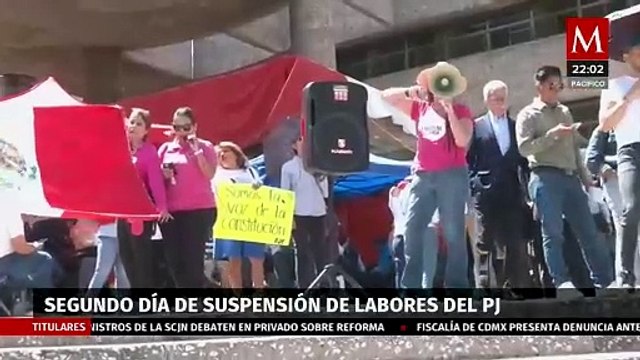 Trabajadores del Poder Judicial continúan en paro en 17 estados por reforma judicial