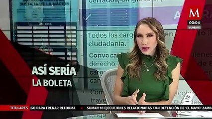 Luisa María Alcalde presenta prototipo de boleta para elección de jueces