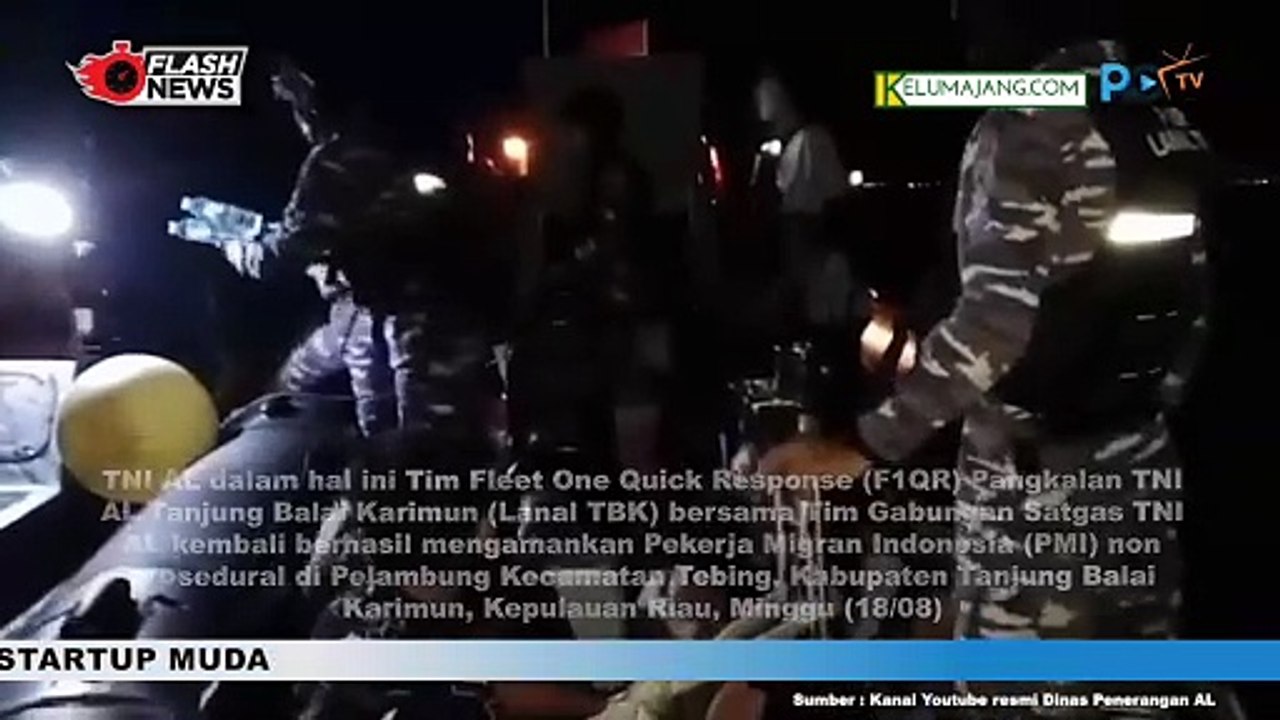 TNI AL Amankan PMI Non Prosedural di Tanjung Balai Karimun