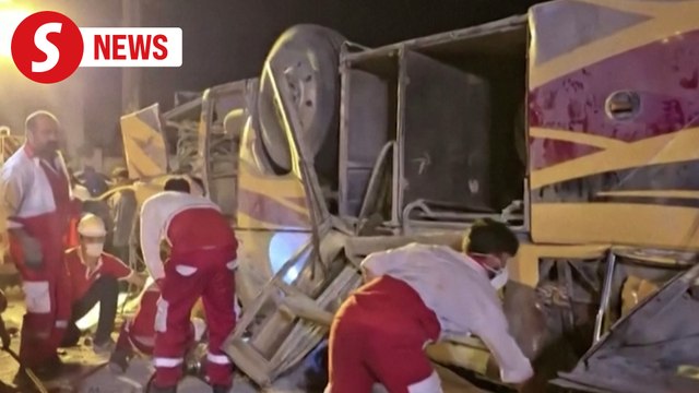 Pakistani pilgrim bus overturns, killing 28, injuring 23 in Iran