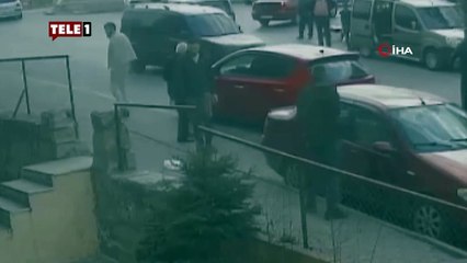 Eniştesine kurşun yağdırıp arabayla üzerinden geçtiği anların görüntüsü ortaya çıktı