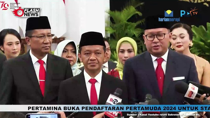 Ketpres Menteri dan Wamen Baru Usai Dilantik Presiden Jokowi di Istana Negara