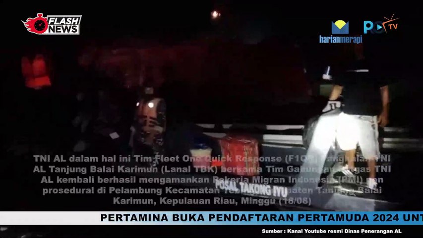 TNI AL Amankan PMI Non Prosedural di Tanjung Balai Karimun